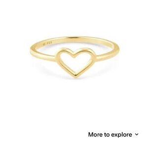 Kendra Scott Gold Heart Ring